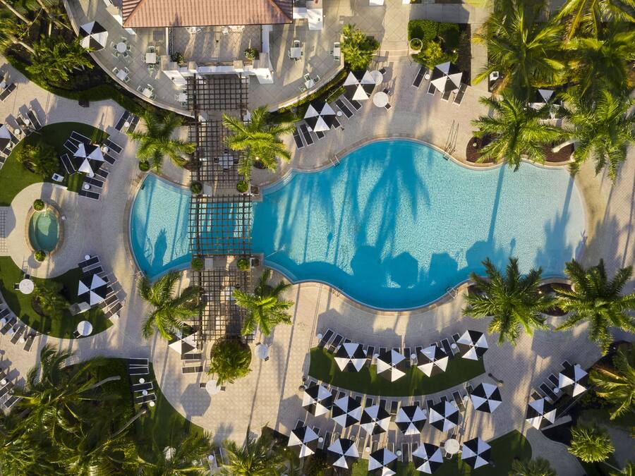 2 outdoor pools, open 7:00 AM to 7:00 PM, cabanas (surcharge)