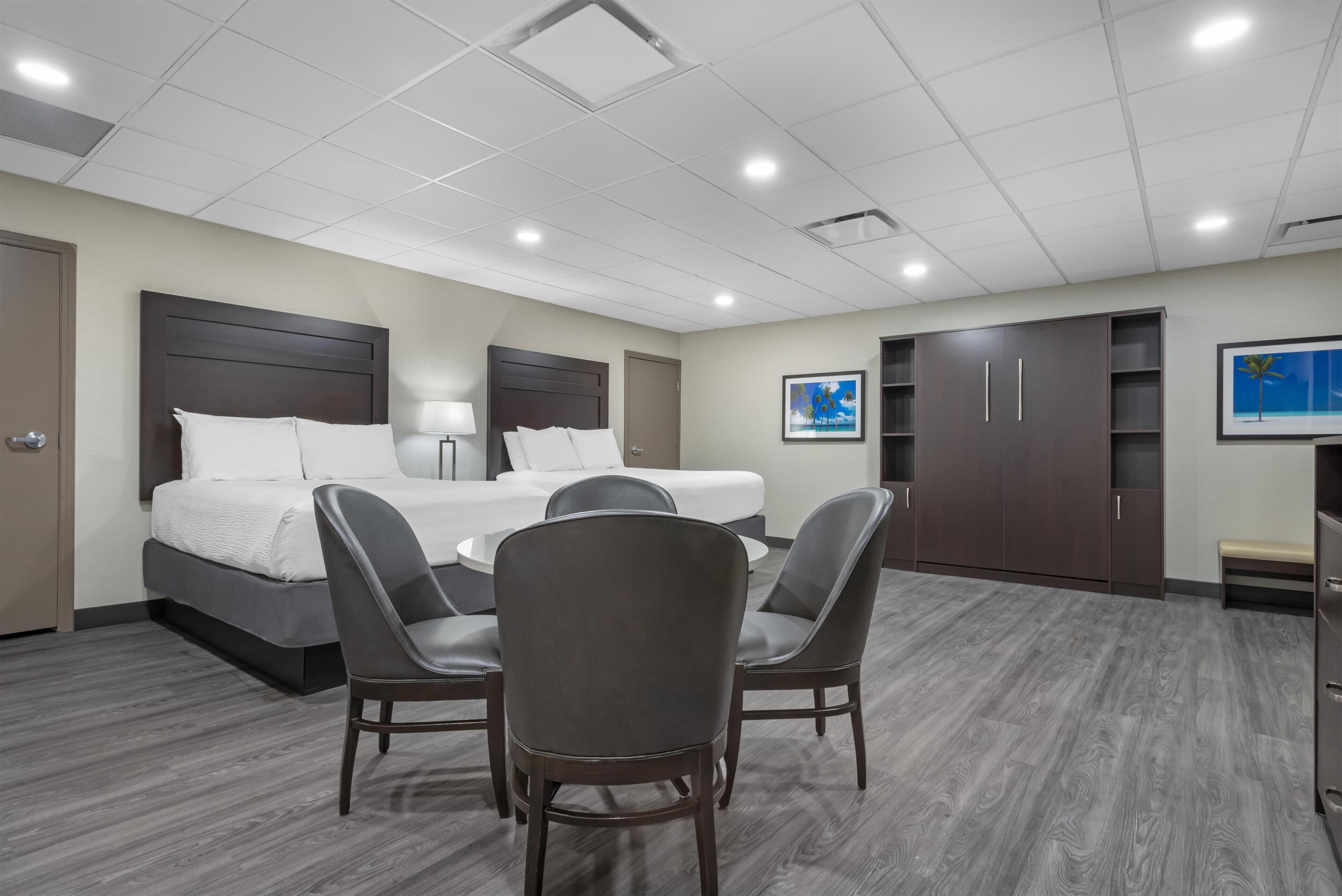 Standard Room, 2 Queen Beds, Non Smoking, Refrigerator & Microwave