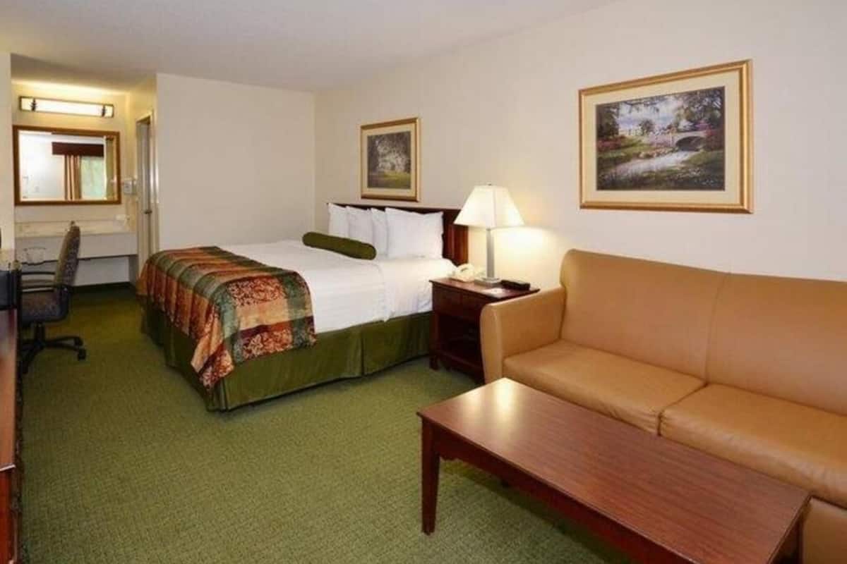 Pillow-top beds, in-room safe, blackout curtains, iron/ironing board