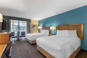 Standard Room, 2 Queen Beds, Non Smoking, Refrigerator & Microwave | Pillowtop beds, in-room safe, blackout drapes, iron/ironing board