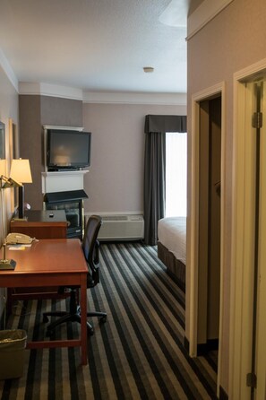 Desk, blackout drapes, free cribs/infant beds, free WiFi