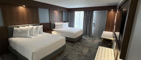 Standard Room, 2 Queen Beds, Non Smoking, Poolside | In-room safe, desk, laptop workspace, free WiFi