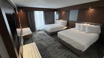 Standard Room, 2 Queen Beds, Non Smoking | In-room safe, desk, laptop workspace, free WiFi