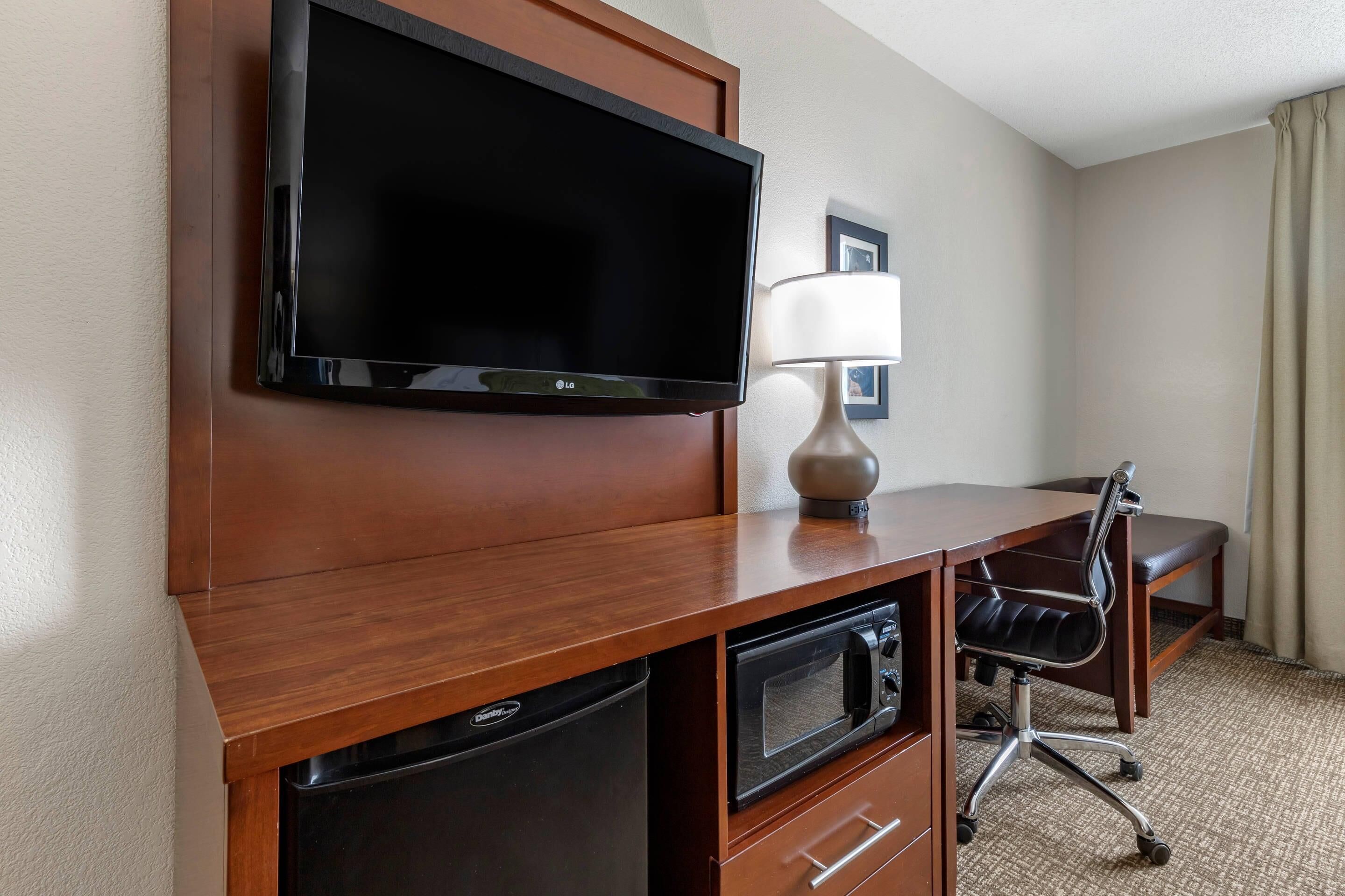 room, 2 queen beds, non smoking | premium bedding, desk, laptop workspace, blackout curtains