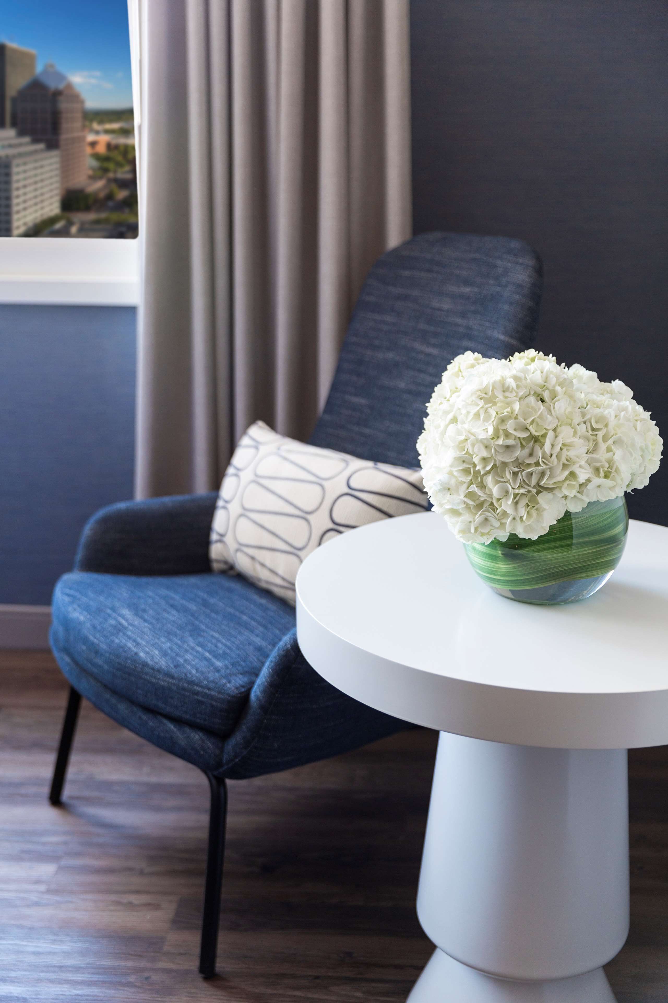 hypo-allergenic bedding, down duvets, pillow-top beds, in-room safe