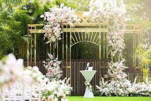Espace mariage en plein air