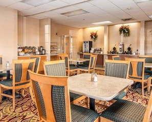 Free daily buffet breakfast 