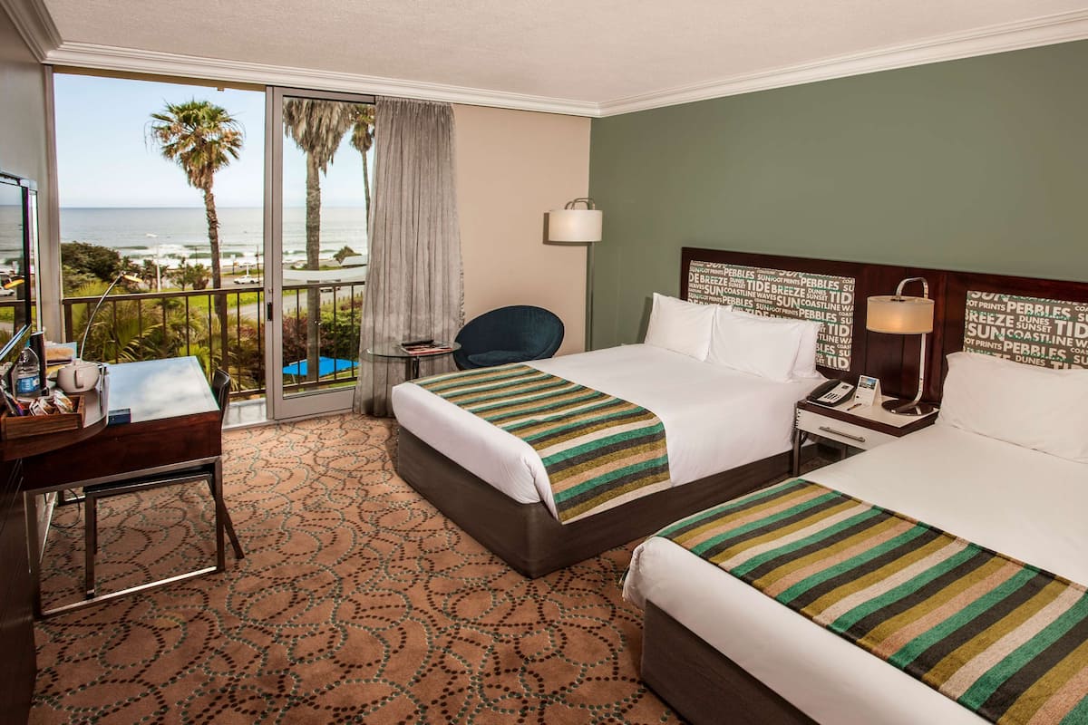 Double Room with Two Double Beds | 1 bedroom, in-room safe, desk, laptop workspace