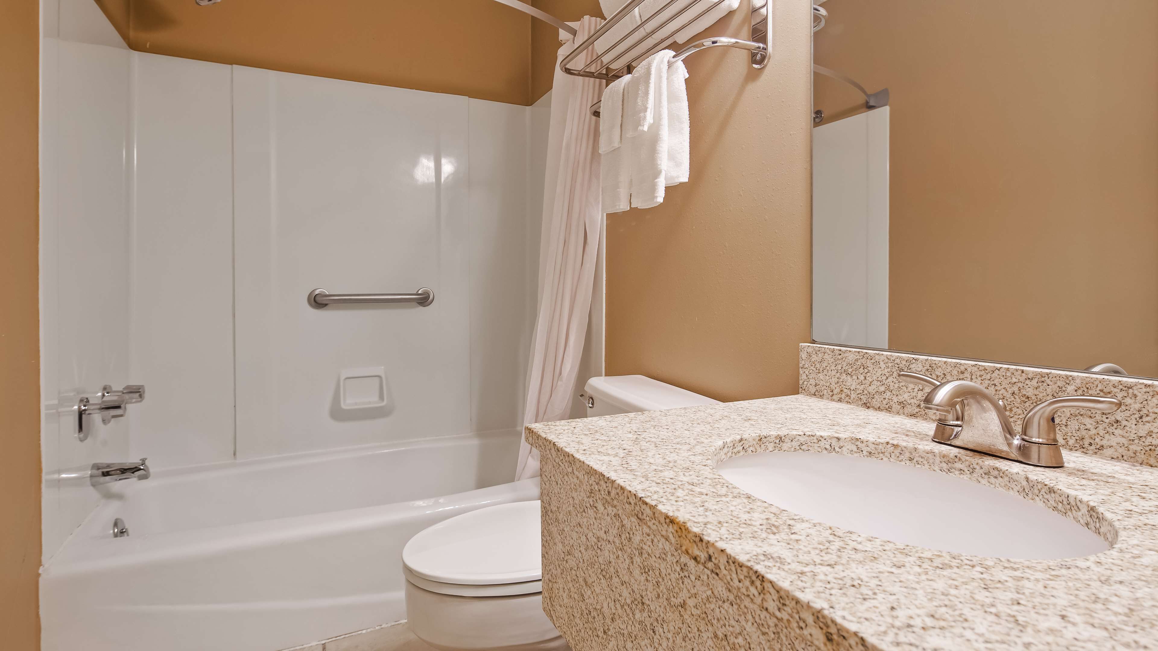 free toiletries, hair dryer, towels, soap