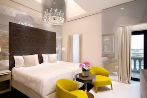 Premium bedding, minibar, in-room safe, desk