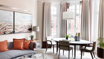 Luksusleilighet, 1 soverom | 1 soverom, sengetøy i egyptisk bomull og sengetøy av topp kvalitet