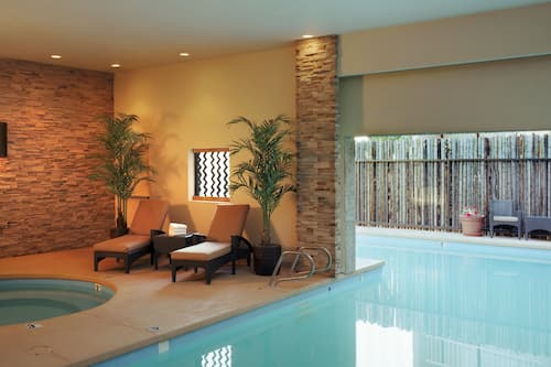 Indoor pool, outdoor pool