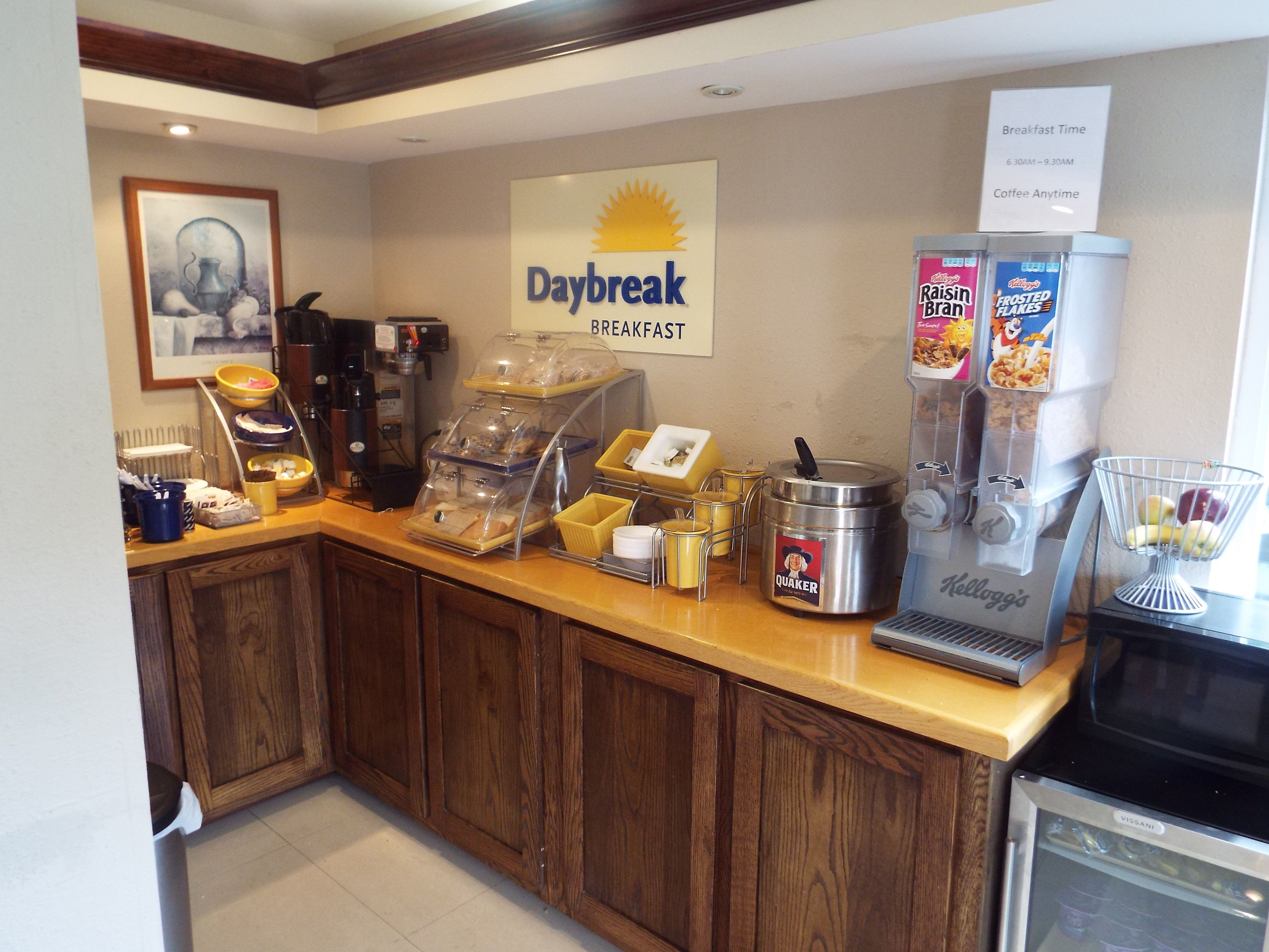 Free daily on-the-go breakfast