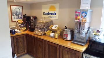 Free daily on-the-go breakfast