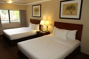 Pet Friendly, Two Queen Beds, Non Smoking, Refrigerator and Microwave | Desk, blackout drapes, iron/ironing board, free WiFi