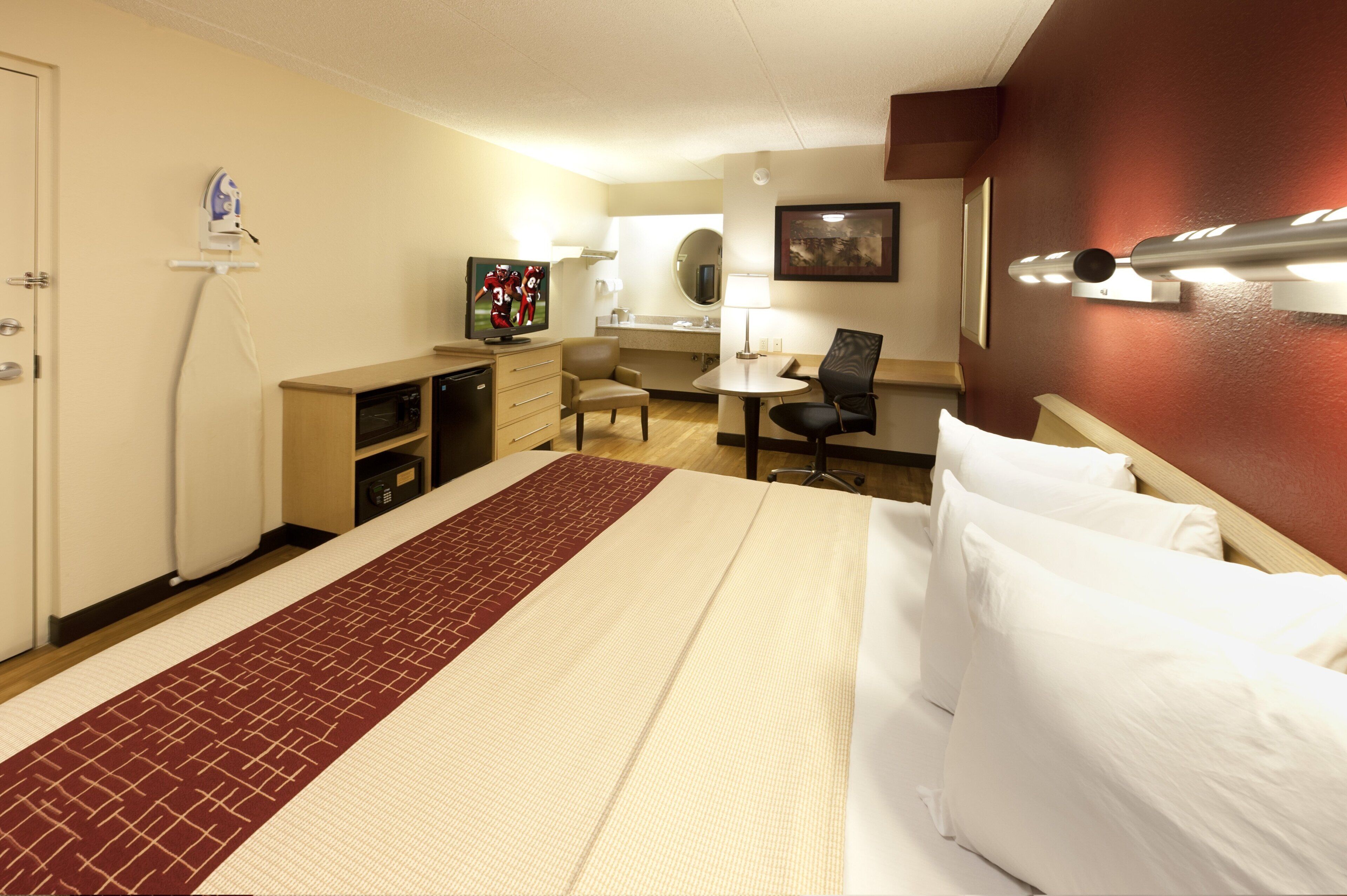 superior room, 1 king bed (smoke free) | in-room safe, desk, blackout curtains, free cots/infant beds