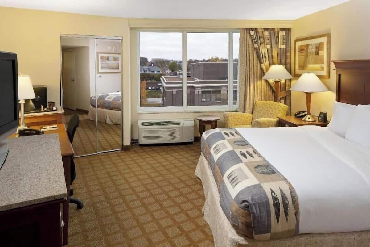 Premium bedding, down comforters, in-room safe, desk