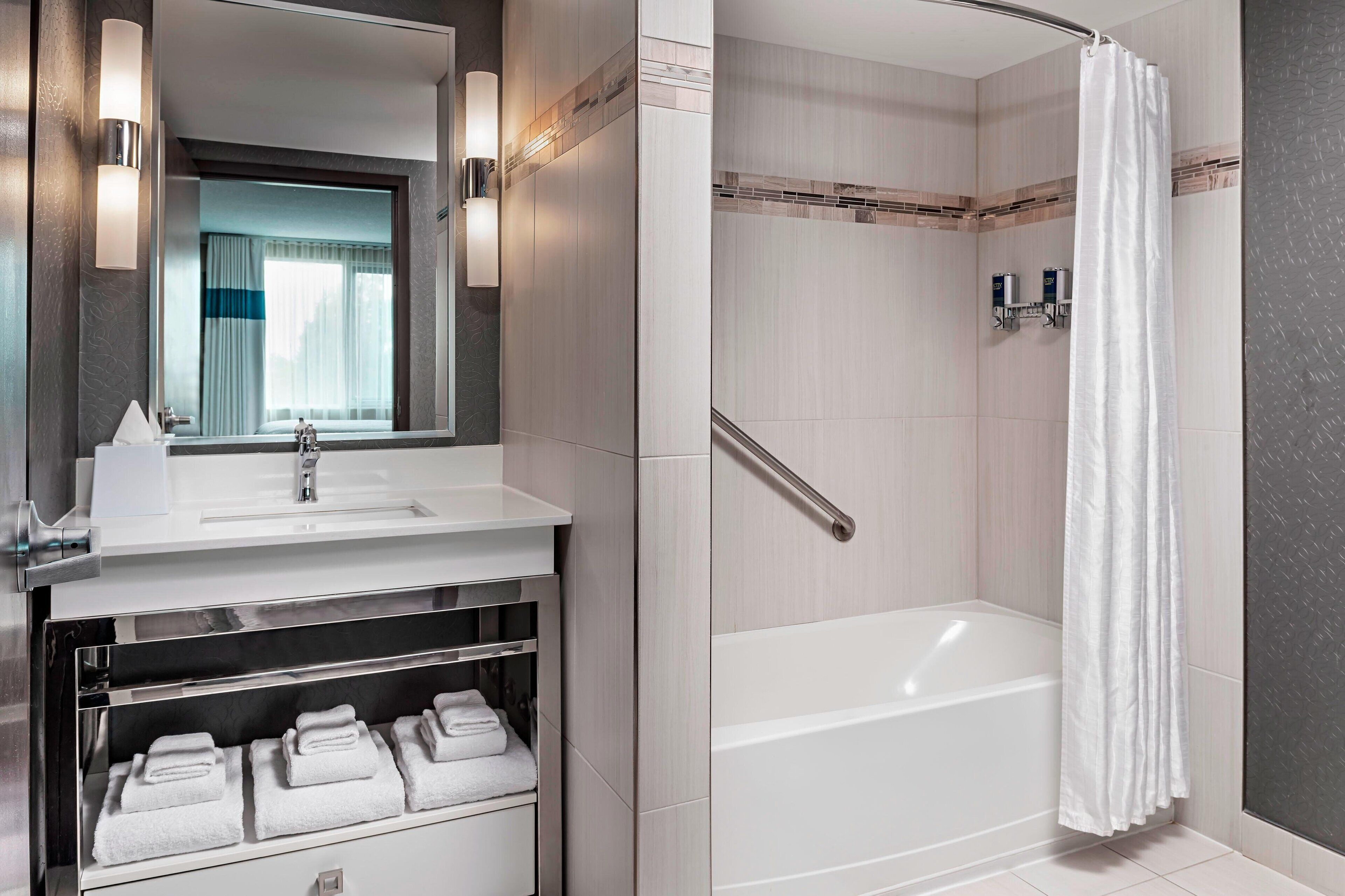 free toiletries, hair dryer, towels, soap