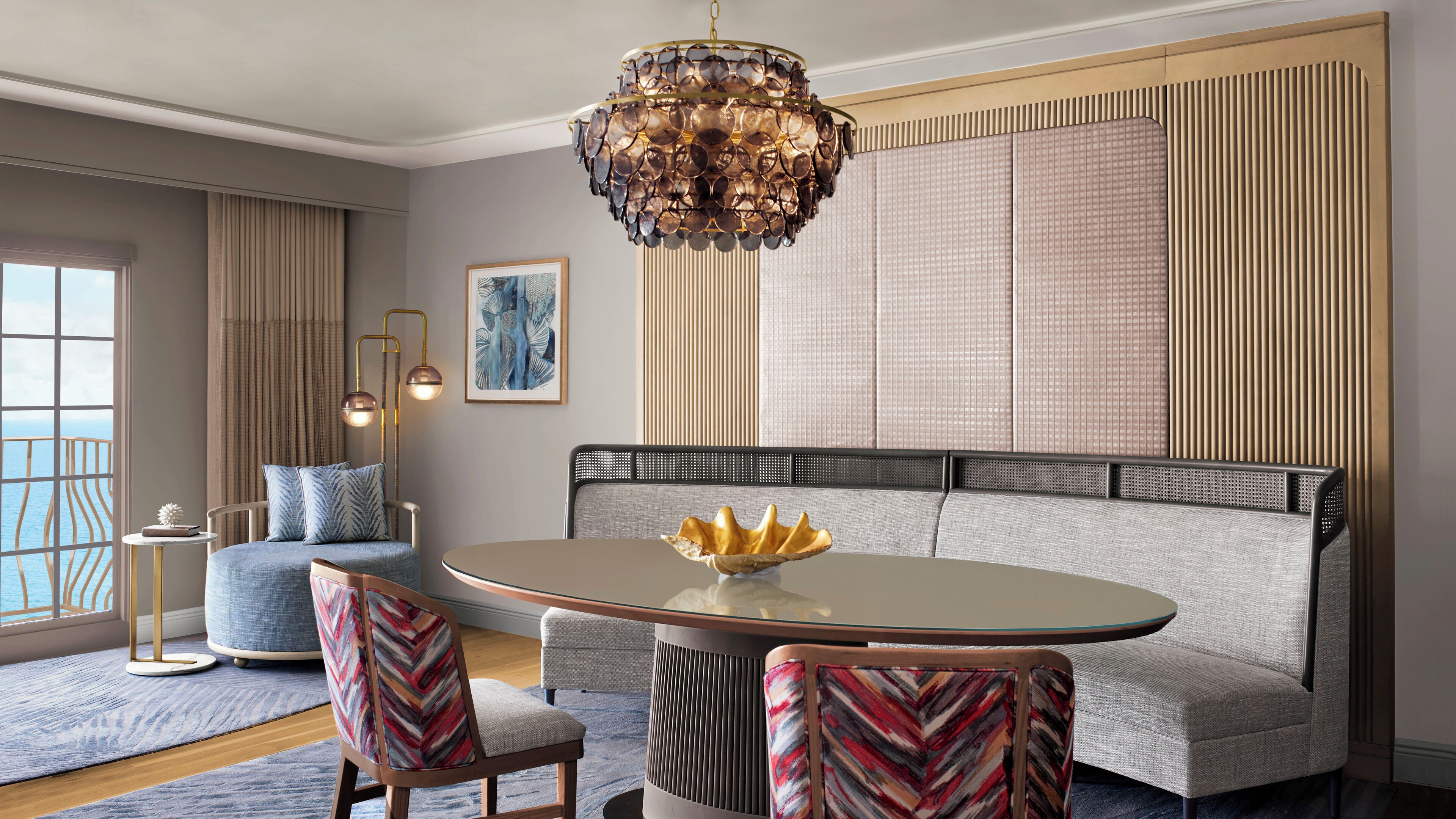 Presidential Suite, 1 Bedroom, Ocean Front, Club Access | Egyptian cotton sheets, premium bedding, pillowtop beds, minibar