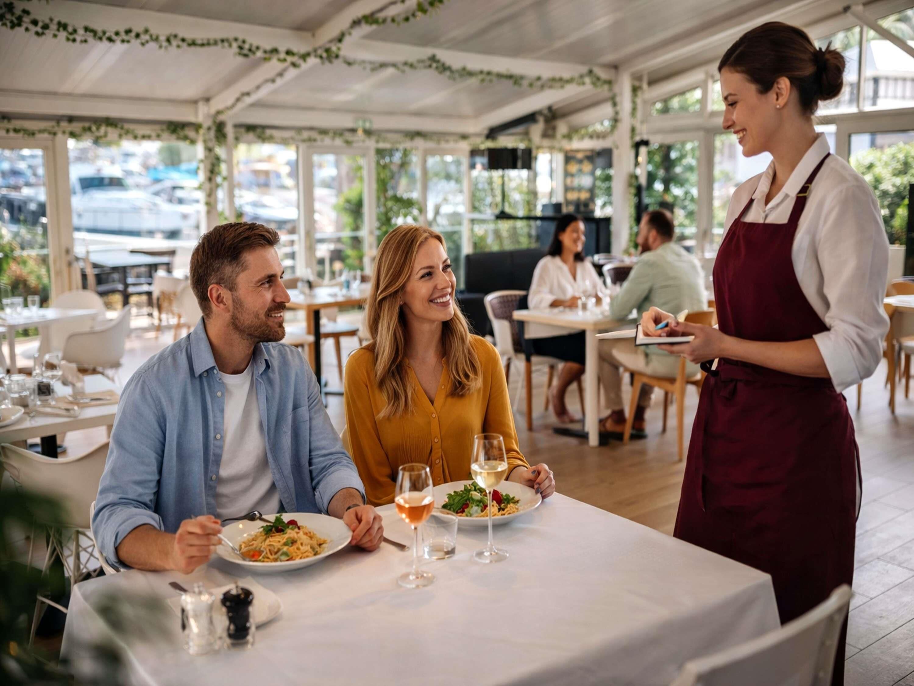 Déjeuner et dîner servis sur place