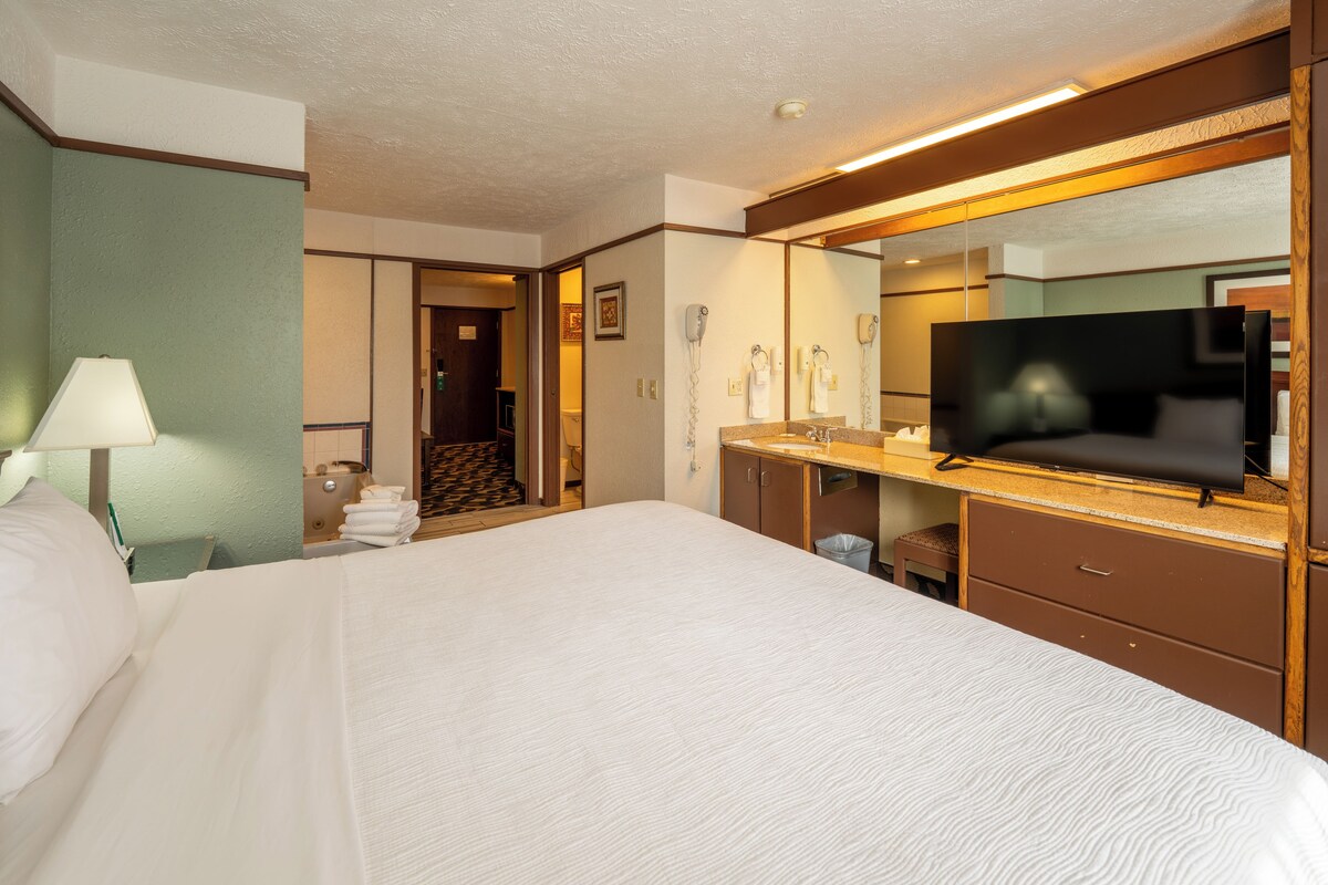 Standard Suite, 1 King Bed with Sofa bed, Non Smoking, Jetted Tub | In-room safe, iron/ironing board, cribs (free), rollaway beds (free)