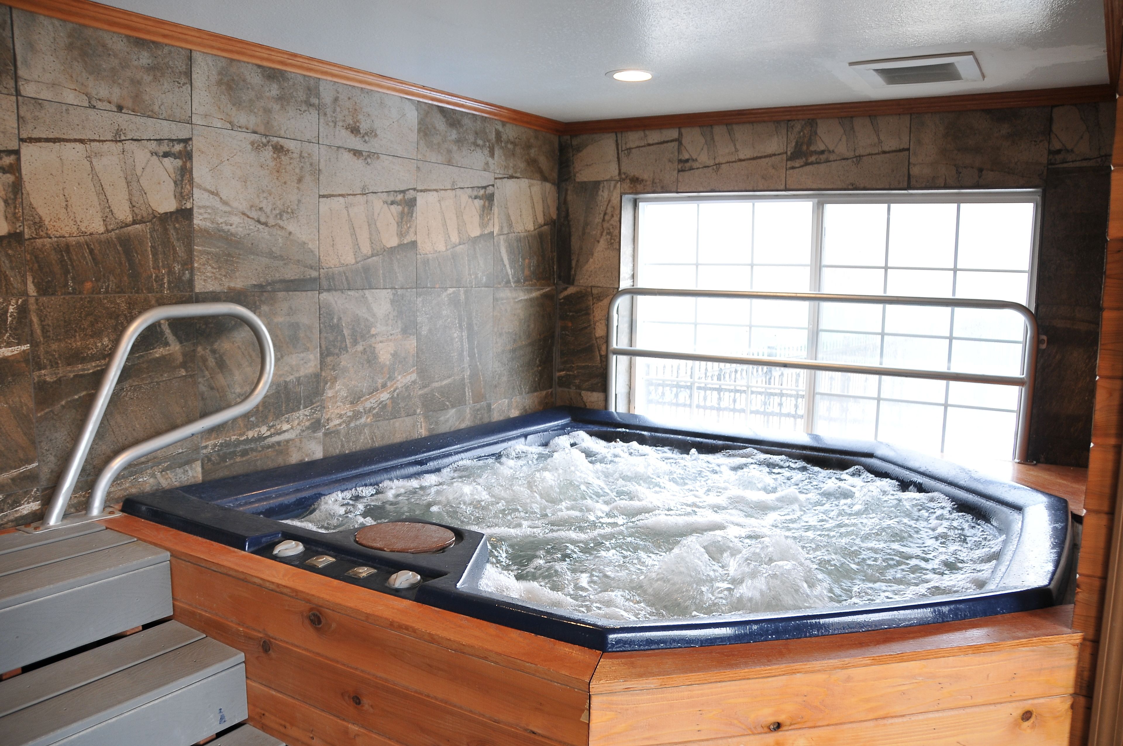 indoor spa tub