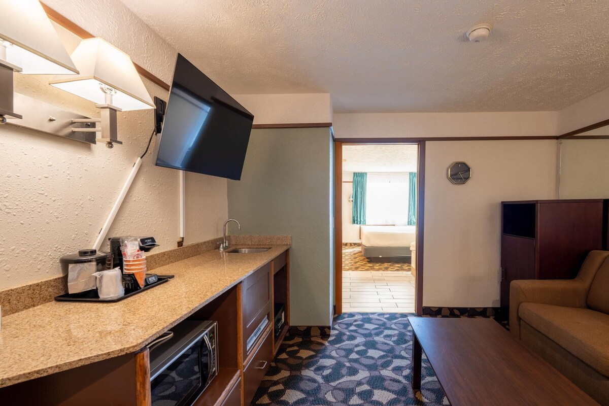 Suite, 1 King Bed, Non Smoking | In-room safe, iron/ironing board, cribs (free), rollaway beds (free)
