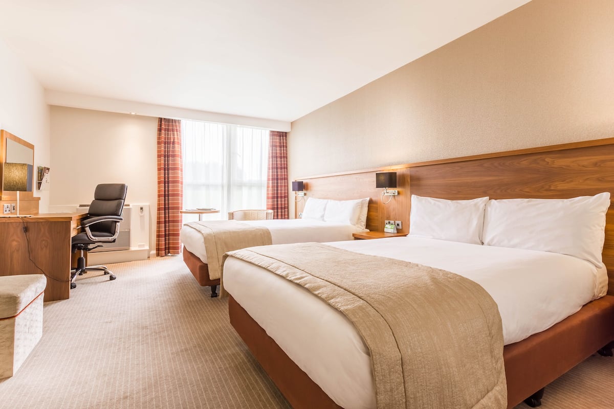 standard room, 2 double beds (minifridge) | premium bedding, in-room safe, desk, laptop workspace