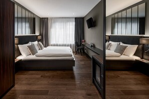 低刺激性寝具、ミニバー、セーフティボックス (室内)、客室ごとに異なる装飾