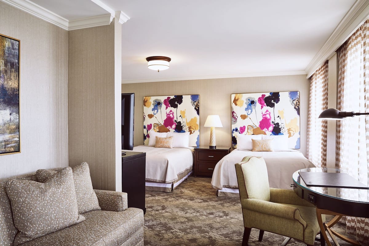 Egyptian cotton sheets, premium bedding, pillow-top beds, in-room safe