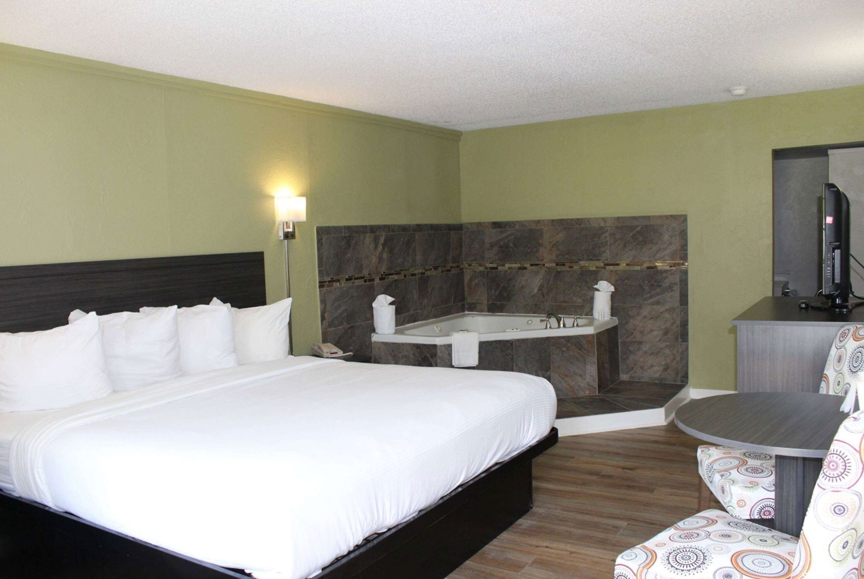 In-room safe, desk, laptop workspace, blackout drapes