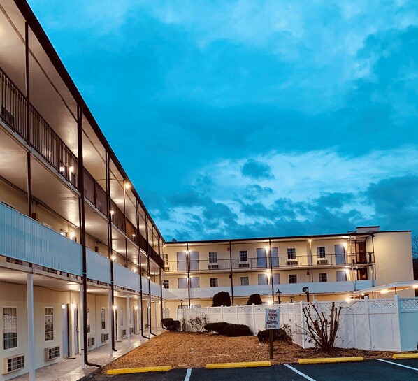 Front of property – evening/night