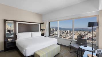 Hypo-allergenic bedding, in-room safe, desk, laptop workspace