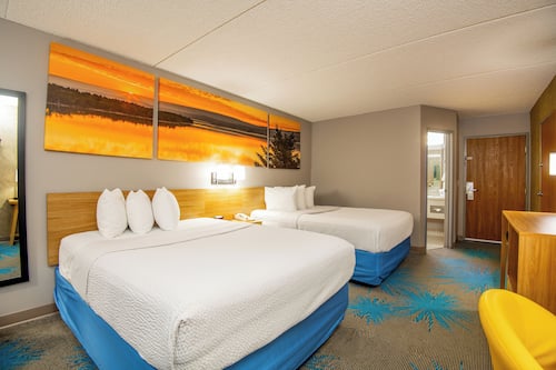In-room safe, desk, iron/ironing board, free cribs/infant beds