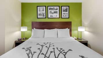 Desk, blackout drapes, iron/ironing board, cribs/infant beds