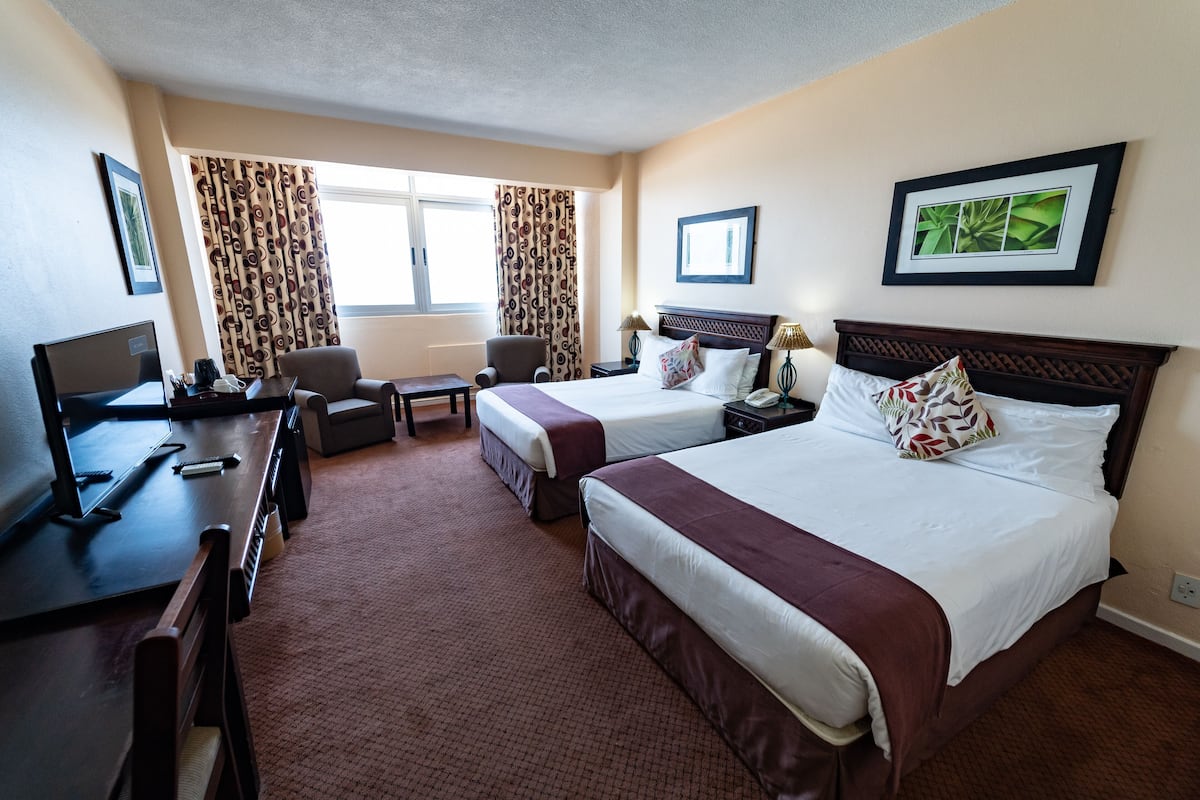Superior Double Room, 2 Double Beds, Refrigerator, Sea View