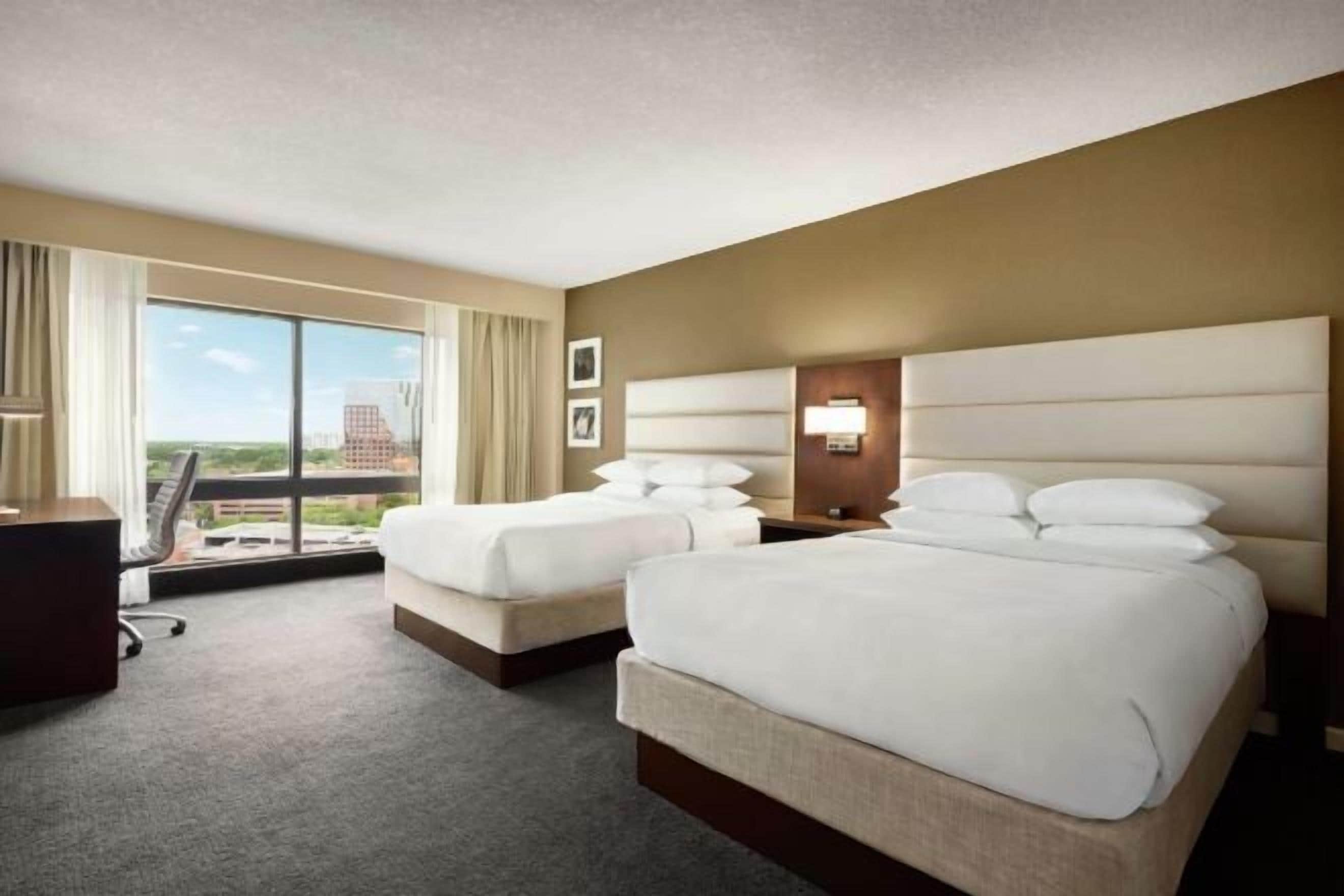 Pillow-top beds, in-room safe, desk, blackout curtains