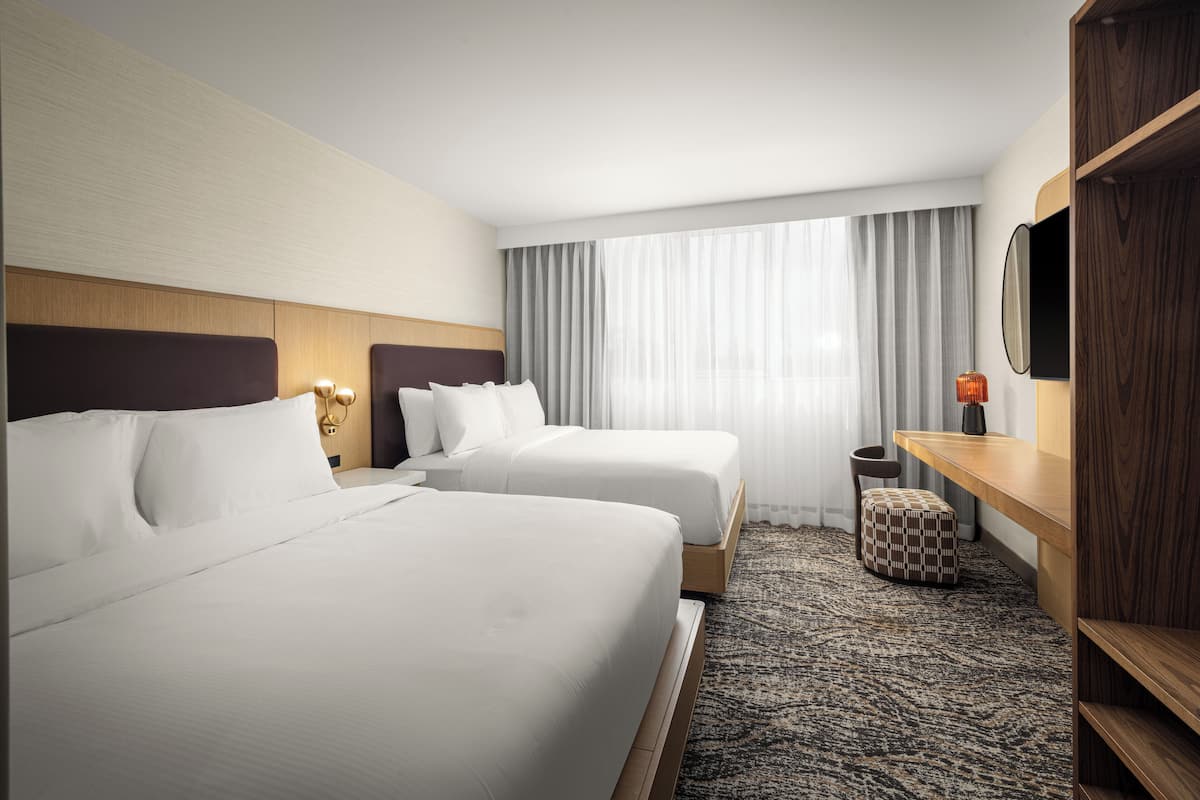 1 slaapkamer, luxe beddengoed, een kluis op de kamer, een bureau