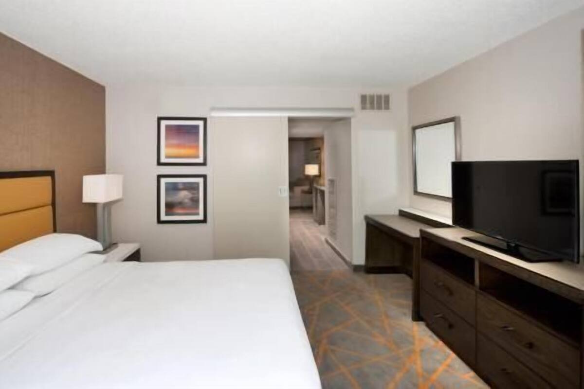 1 habitación y ropa de cama de alta calidad