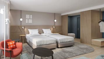 Newly Renovated Privilege Double Room with 1 Double Bed | Hypo-allergenic bedding, in-room safe, desk, laptop workspace