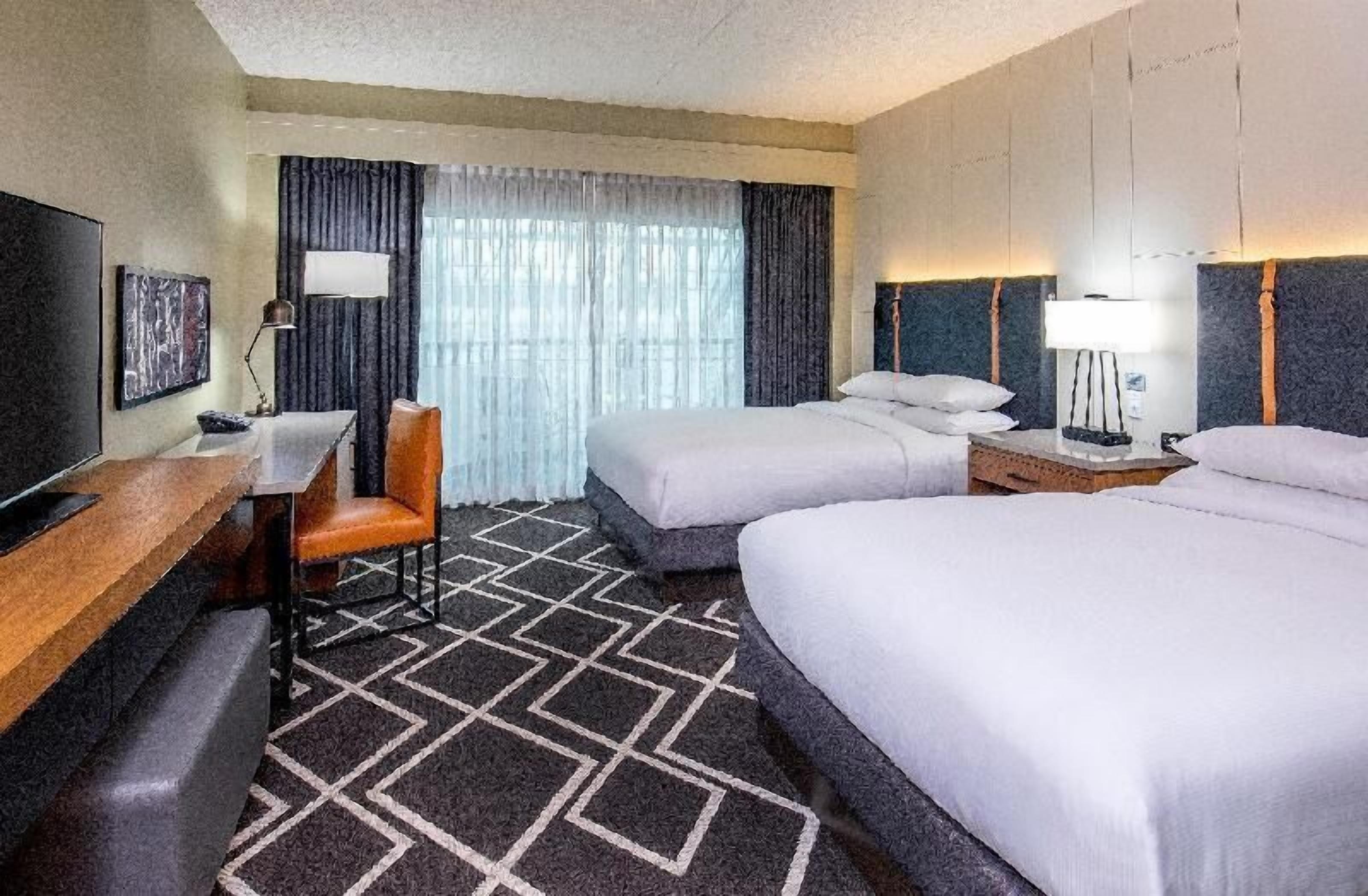 Premium bedding, pillowtop beds, in-room safe, desk