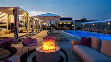 Seasonal outdoor pool, open 8:00 AM to 8:00 PM, cabanas (surcharge)