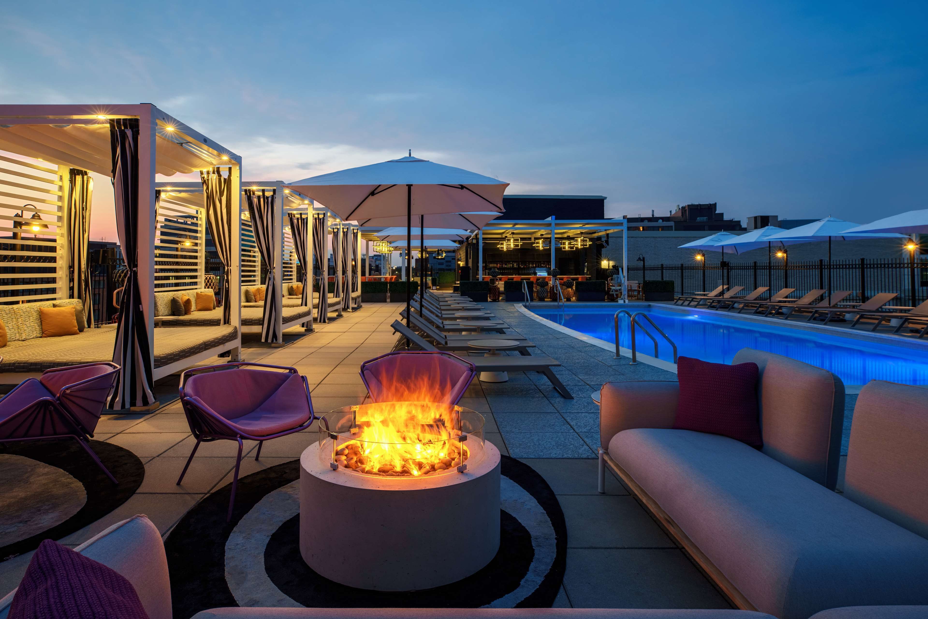 Seasonal outdoor pool, open 8:00 AM to 8:00 PM, cabanas (surcharge)