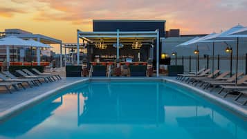 Seasonal outdoor pool, open 8:00 AM to 8:00 PM, cabanas (surcharge)