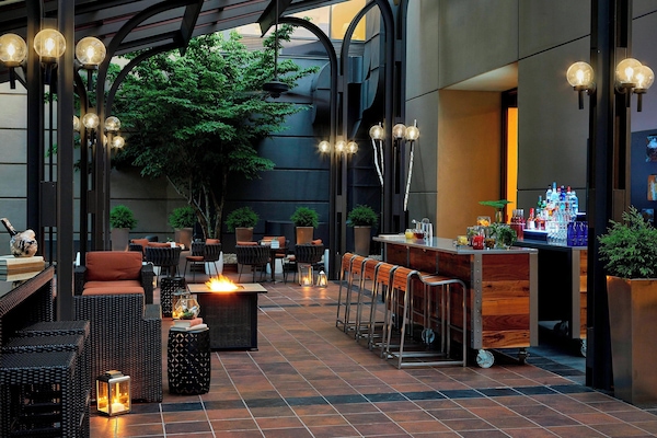 Udsigt fra overnatningsstedet