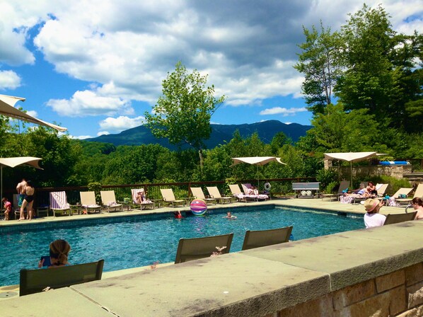 Indoor pool, 2 outdoor pools, open 8:00 AM to 9:00 PM, pool umbrellas