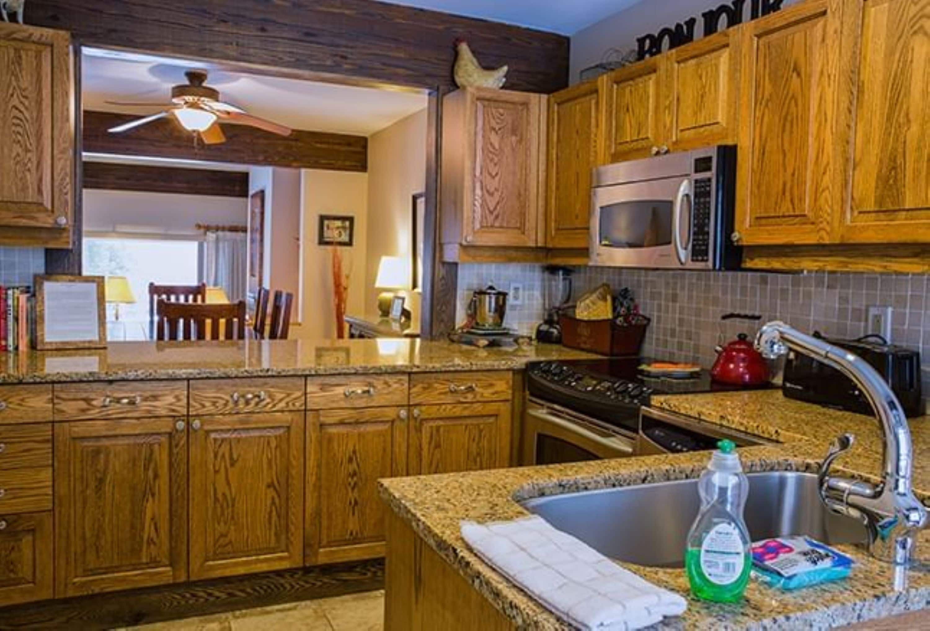 two bedroom resort home 329b | private kitchen | fridge, coffee/tea maker, paper towels