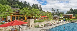 Indoor pool, 2 outdoor pools, open 8:00 AM to 9:00 PM, pool umbrellas