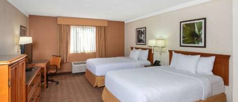 Desk, blackout curtains, iron/ironing board, free WiFi