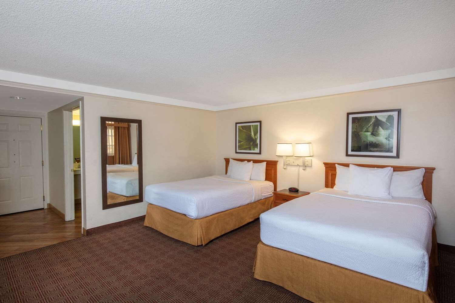 Desk, blackout drapes, iron/ironing board, free WiFi